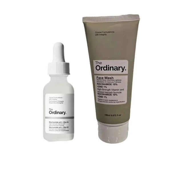 Ultimate 2 in 1 Skincare & Haircare Bundle - 1 Pcs Niacinamide Serum & 1 Pcs Face Wash