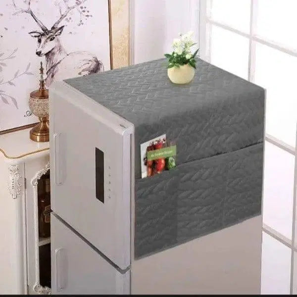 1 Pc Quilted Fridge Cover