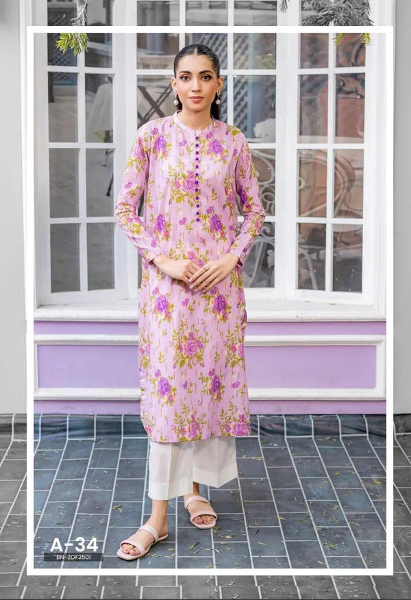 1 Pc Women's Unstitched Printed Kurti