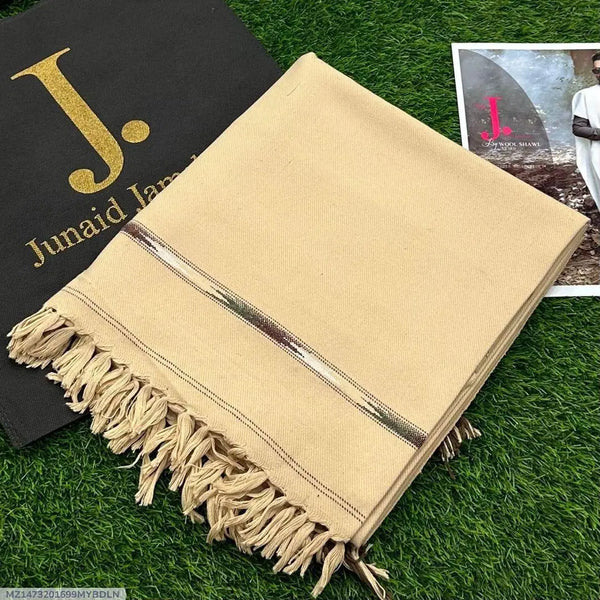 1 Pc Men's Wool Plain Shawl