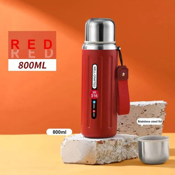 Thermal Isolation Vacuum Water Bottle, 800 Ml
