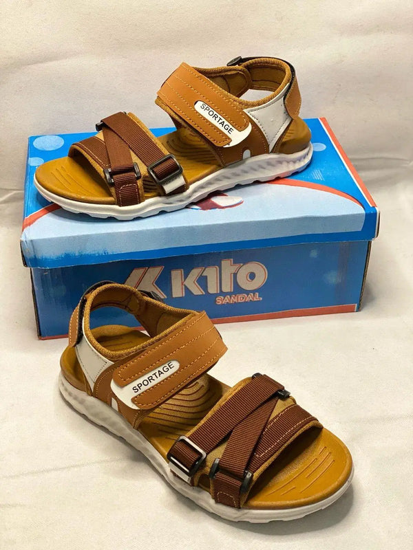 Men's Synthetic Leather Fancy Sandals Sportage Mustard