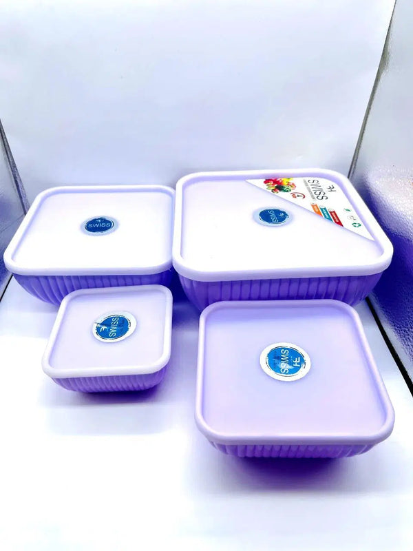 Food Storage Container, Pack Of 4