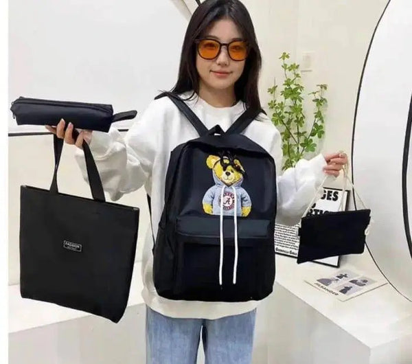 4 Pcs Canvas Backpack