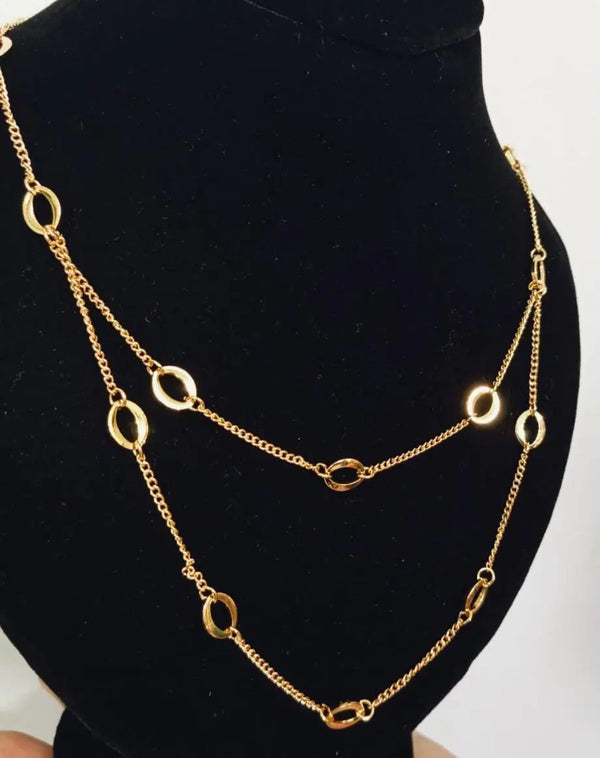 2 Layered Gold Plated Chain