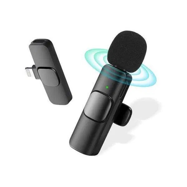 K9 Wireless Lavalier Microphone with Lightning Connector for iPhone iOS | Plug & Play Mic